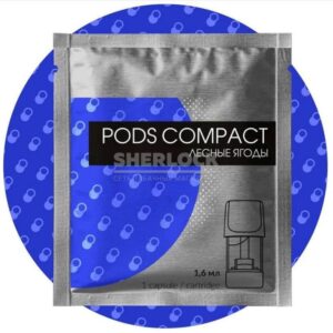 Капсула  Pods Compact для Logic 1,5 % Черника айс купить с доставкой в СПб, по России и СНГ. Цена. Изображение №4. 