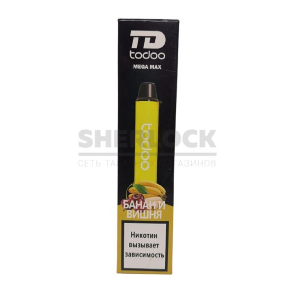 Электронная сигарета TODOO MEGA MAX 2500 (Банан вишня) купить с доставкой в СПб, по России и СНГ. Цена. Изображение №6. 