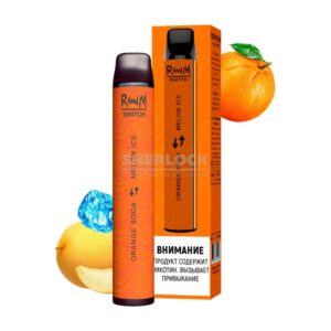 Электронная сигарета RANDM SWITCH 2в1 (LED,microUSB) 2400 Апельсиновая Сода - Лед с Дыней купить с доставкой в СПб, по России и СНГ. Цена. Изображение №17.