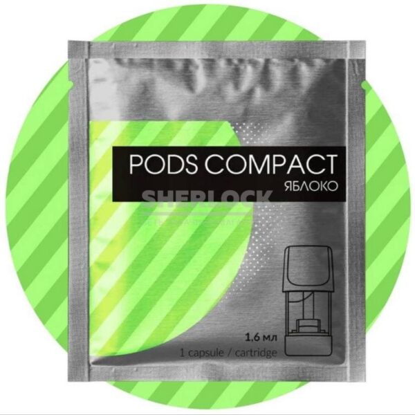 Капсула  Pods Compact для Logic 1,5 % Яблоко купить с доставкой в СПб, по России и СНГ. Цена. Изображение №6. 
