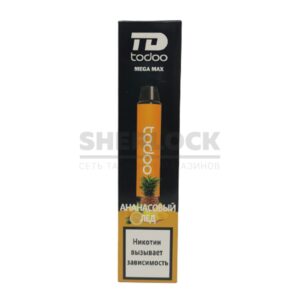 Электронная сигарета TODOO MEGA MAX 2500 (Ананасовый лед) купить с доставкой в СПб, по России и СНГ. Цена. Изображение №7. 