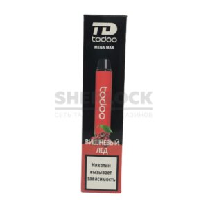 Электронная сигарета TODOO MEGA MAX 2500 (Вишневый лед) купить с доставкой в СПб, по России и СНГ. Цена. Изображение №16. 