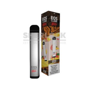 Электронная сигарета EOS CUBE MAX 2000 (Апельсин Манго Гуава) купить с доставкой в СПб, по России и СНГ. Цена. Изображение №4.