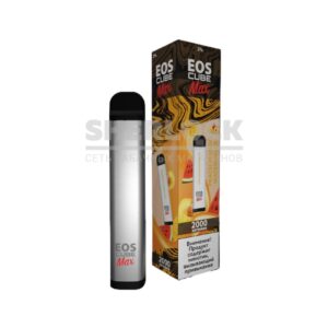 Электронная сигарета EOS CUBE MAX 2000 (Персик Манго Арбуз) купить с доставкой в СПб, по России и СНГ. Цена. Изображение №2.