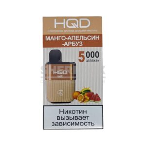 Электронная сигарета HQD HOT 5000 (Манго - апельсин - арбуз) купить с доставкой в СПб, по России и СНГ. Цена. Изображение №14.