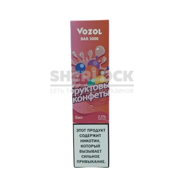 Электронная сигарета VOZOL BAR 3000 (Фруктовые конфеты) купить с доставкой в СПб, по России и СНГ. Цена. Изображение №6. 