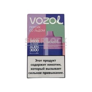 Электронная сигарета VOZOL ALIEN 3000 (Персик) купить с доставкой в СПб, по России и СНГ. Цена. Изображение №11.