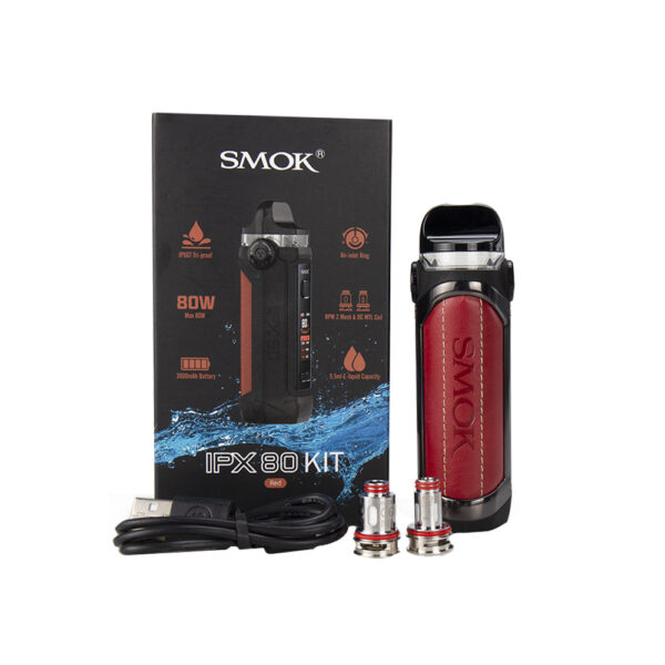 Smok IPX 80 Kit 3000mAh (Black Carbon Fiber) купить с доставкой в СПб, по России и СНГ. Цена. Изображение №9. 