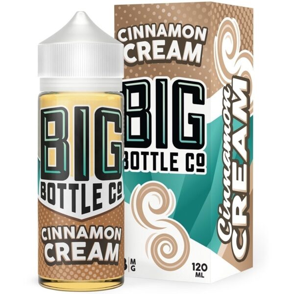 Жидкость Big Bottle Cinnamon Cream (120мл) купить с доставкой в СПб, по России и СНГ. Цена. Изображение №8. 