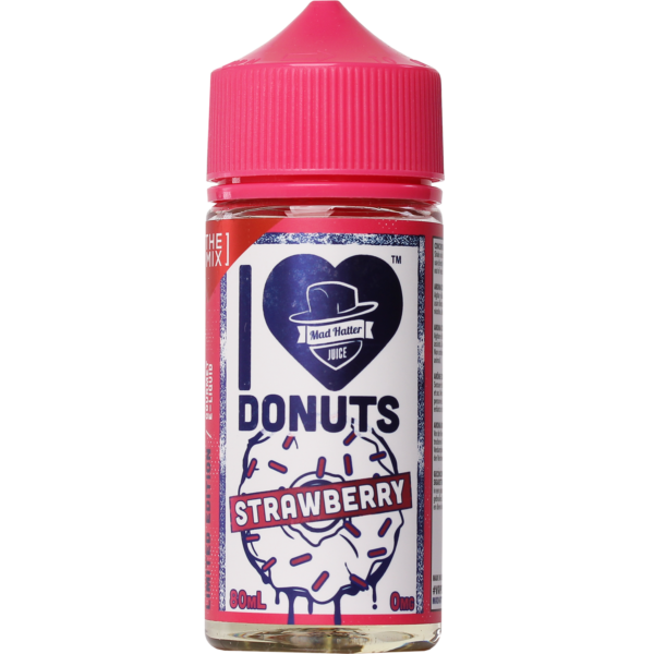 Жидкость Mad Hatter I Love Donuts Strawberry Shortfill (100 мл) купить с доставкой в СПб, по России и СНГ. Цена. Изображение №8. 