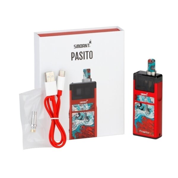 Smoant Pasito Pod Kit 1100mAh (Bronze Blue) купить с доставкой в СПб, по России и СНГ. Цена. Изображение №12. 