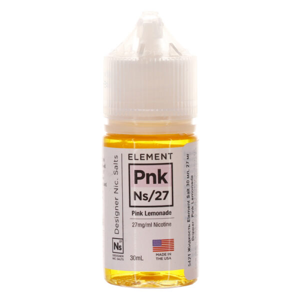 Жидкость Element Salt Pink Lemonade (30 мл) купить с доставкой в СПб, по России и СНГ. Цена. Изображение №6. 