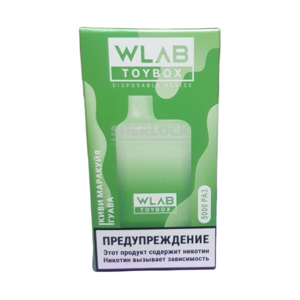 Электронная сигарета WLAB TOYBOX 5000 (Киви маракуйя гуава) купить с доставкой в СПб, по России и СНГ. Цена. Изображение №6. 