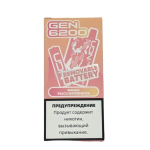 Электронная сигарета UDN GEN 6200 (Манго персик арбуз) купить с доставкой в СПб, по России и СНГ. Цена. Изображение №7. 