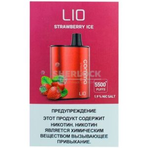 iJoy Lio Comma 5500 Strawberry Ice (Клубничный лед) купить с доставкой в СПб, по России и СНГ. Цена. Изображение №15.