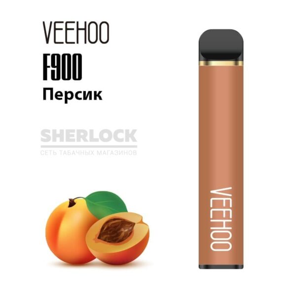 Электронная сигарета VEEHOO F900 1200 (Персик) купить с доставкой в СПб, по России и СНГ. Цена. Изображение №6. 