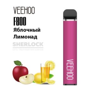 Электронная сигарета VEEHOO F800 1500 (Яблочный лимонад) купить с доставкой в СПб, по России и СНГ. Цена. Изображение №8. 