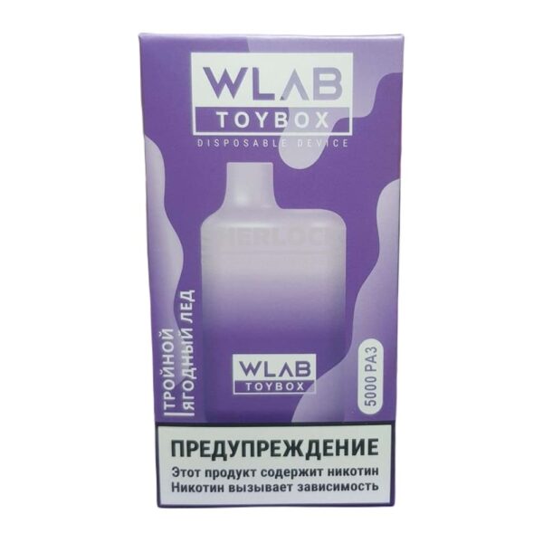 Электронная сигарета WLAB TOYBOX 5000 (Тройной ягодный лёд) купить с доставкой в СПб, по России и СНГ. Цена. Изображение №6. 