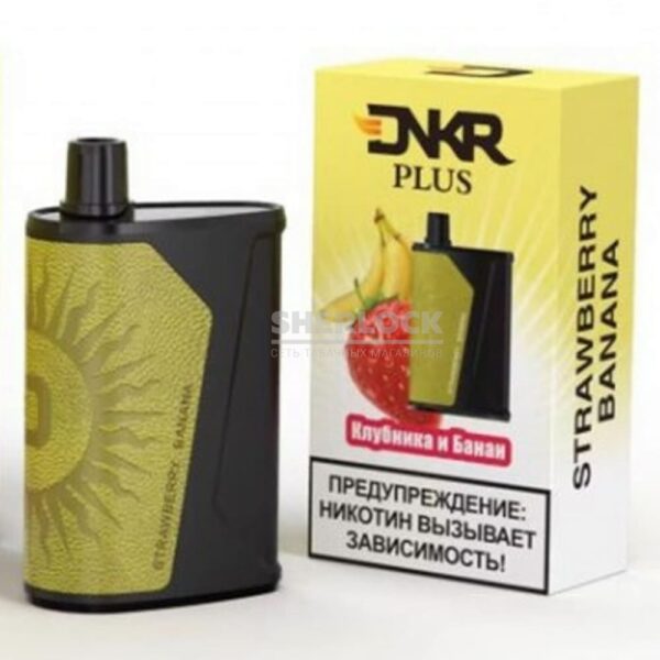 DNKR Plus 6500 - Strawberry Banana (Клубника Банан) купить с доставкой в СПб, по России и СНГ. Цена. Изображение №6. 