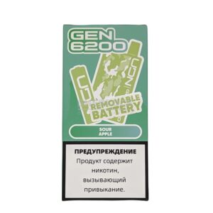 Электронная сигарета UDN GEN 6200 (Кислое яблоко) купить с доставкой в СПб, по России и СНГ. Цена. Изображение №26. 