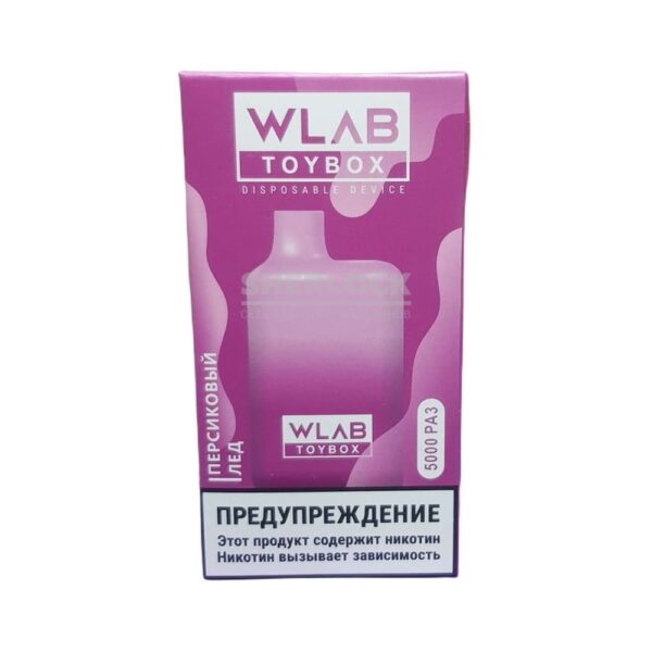 Электронная сигарета WLAB TOYBOX 5000 (Персиковый лёд) купить с доставкой в СПб, по России и СНГ. Цена. Изображение №6. 