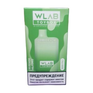 Электронная сигарета WLAB TOYBOX 5000 (Зелёное яблоко) купить с доставкой в СПб, по России и СНГ. Цена. Изображение №9.