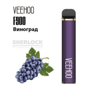 Электронная сигарета VEEHOO F900 1200 (Виноград) купить с доставкой в СПб, по России и СНГ. Цена. Изображение №5. 