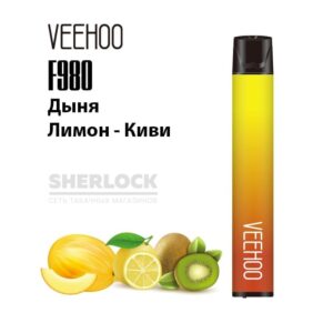 Электронная сигарета VEEHOO F980 2000 (Дыня лимон киви) купить с доставкой в СПб, по России и СНГ. Цена. Изображение №3.