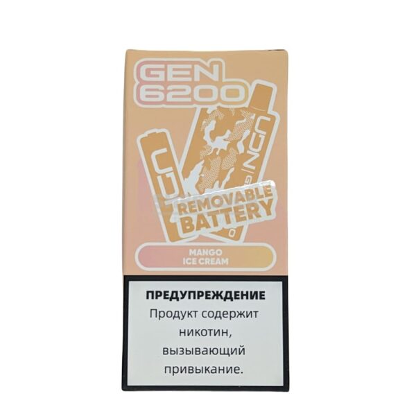 Электронная сигарета UDN GEN 6200 (Манго мороженое) купить с доставкой в СПб, по России и СНГ. Цена. Изображение №6. 