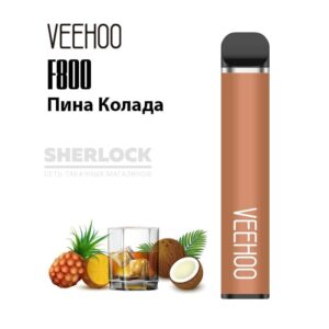 Электронная сигарета VEEHOO F800 1500 (Пина колада) купить с доставкой в СПб, по России и СНГ. Цена. Изображение №9. 