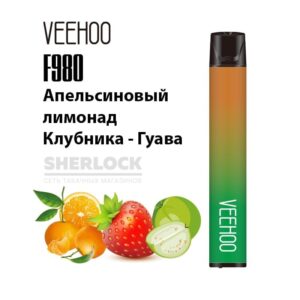 Электронная сигарета VEEHOO F980 2000 (Апельсиновый лимонад клубника гуава) купить с доставкой в СПб, по России и СНГ. Цена. Изображение №16.