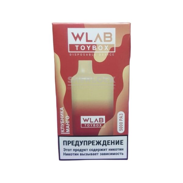Электронная сигарета WLAB TOYBOX 5000 (Клубника манго) купить с доставкой в СПб, по России и СНГ. Цена. Изображение №6. 