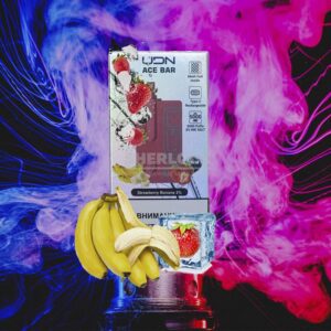 UDN ACE BAR 5000 Strawberry Banana (Клубника Банан) купить с доставкой в СПб, по России и СНГ. Цена. Изображение №6.
