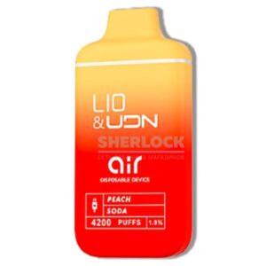 iJoy Lio UDN Air 4200 Peach Soda (Персик сода) купить с доставкой в СПб, по России и СНГ. Цена. Изображение №7. 