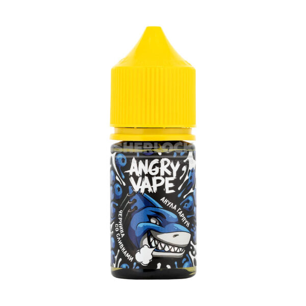 Жидкость Angry Vape Salt 30 мл 2% (20 мг/мл)  Акула Гарпун (Черника со сливками) купить с доставкой в СПб, по России и СНГ. Цена. Изображение №6. 