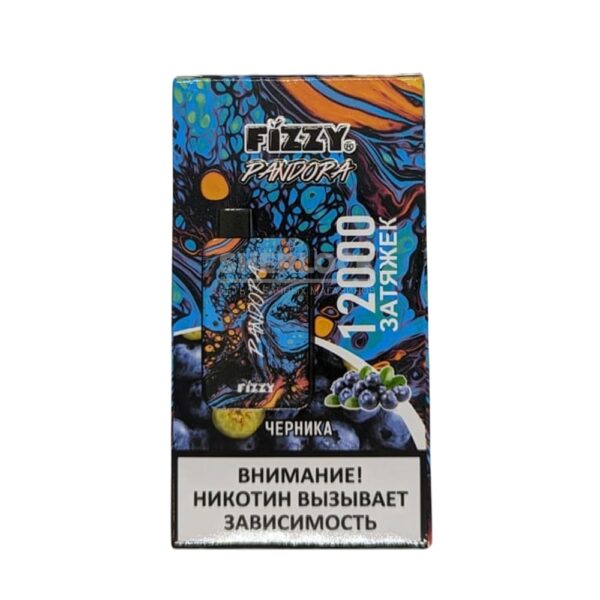 Электронная сигарета Fizzy Pandora 12000 (Черника) купить с доставкой в СПб, по России и СНГ. Цена. Изображение №6. 