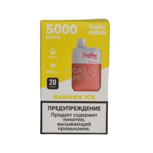 Электронная сигарета PUFFMI DX Mesh Box 5000 (Ледяной банан) купить с доставкой в СПб, по России и СНГ. Цена. Изображение №16. 