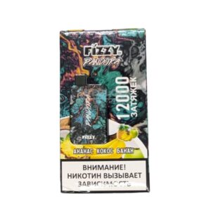 Электронная сигарета Fizzy Pandora 12000 (Ананас Кокос Банан) купить с доставкой в СПб, по России и СНГ. Цена. Изображение №12.