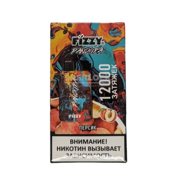 Электронная сигарета Fizzy Pandora 12000 (Персик) купить с доставкой в СПб, по России и СНГ. Цена. Изображение №6. 