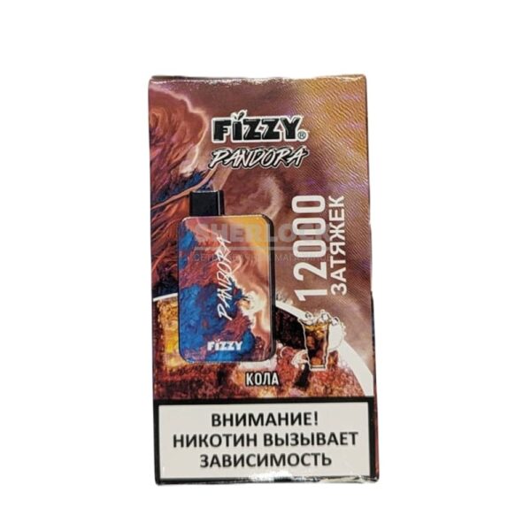 Электронная сигарета Fizzy Pandora 12000 (Кола) купить с доставкой в СПб, по России и СНГ. Цена. Изображение №6. 