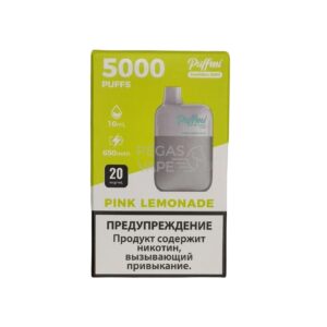Электронная сигарета PUFFMI DX Mesh Box 5000 (Розовый лимонад) купить с доставкой в СПб, по России и СНГ. Цена. Изображение №3.