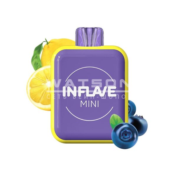 Электронная сигарета INFLAVE MINI 1000 Blueberry Lemon (Черника Лимон) купить с доставкой в СПб, по России и СНГ. Цена. Изображение №6. 