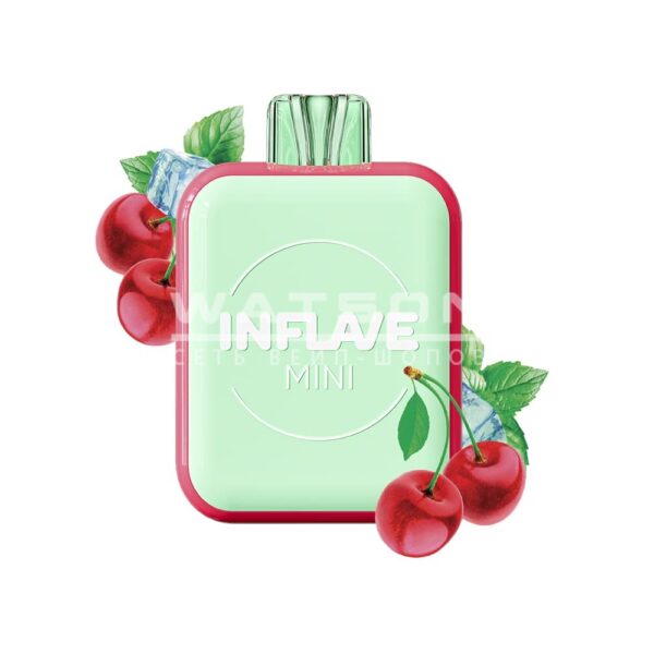 Электронная сигарета INFLAVE MINI 1000 Cherry Mint (Вишня Мята) купить с доставкой в СПб, по России и СНГ. Цена. Изображение №6. 