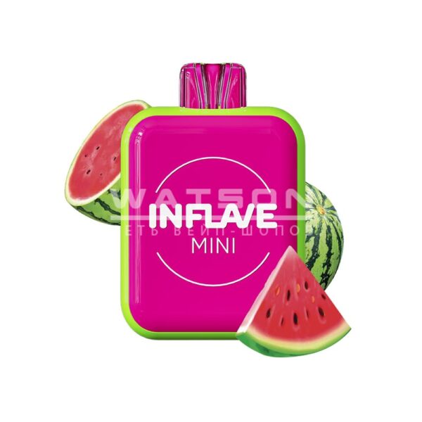 Электронная сигарета INFLAVE MINI 1000 Watermelon (Арбуз) купить с доставкой в СПб, по России и СНГ. Цена. Изображение №6. 