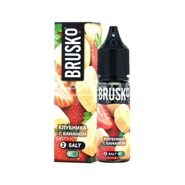 Жидкость Brusko Salt (Chubby) (Клубника с бананом) 35 мл 2% (20 мг/мл) купить с доставкой в СПб, по России и СНГ. Цена. Изображение №6. 