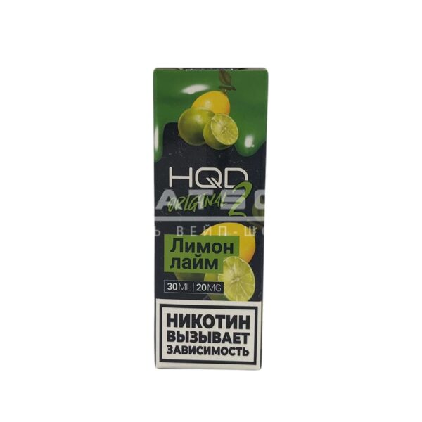 Жидкость HQD 2 Original (Лайм лимон) 30 мл 2% (20 мг/мл) купить с доставкой в СПб, по России и СНГ. Цена. Изображение №6. 