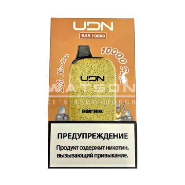 Электронная сигарета UDN BAR 10000 (Энергетик) купить с доставкой в СПб, по России и СНГ. Цена. Изображение №6. 