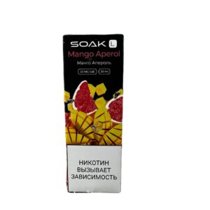 Жидкость SOAK L (Манго апероль) 30 мл 2% (20 мг/мл) купить с доставкой в СПб, по России и СНГ. Цена. Изображение №6. 