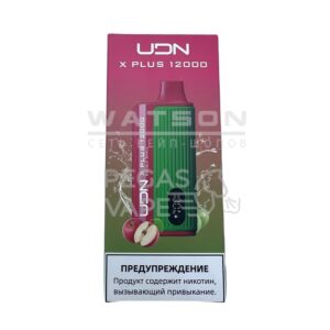 Электронная сигарета UDN X PLUS 12000 (Двойное яблоко) купить с доставкой в СПб, по России и СНГ. Цена. Изображение №7. 