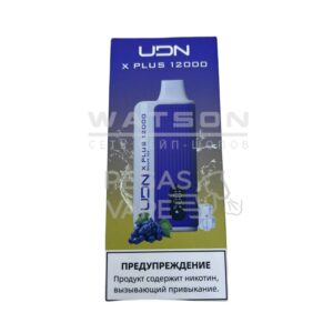 Электронная сигарета UDN X PLUS 12000 (Виноградный лед) купить с доставкой в СПб, по России и СНГ. Цена. Изображение №6. 